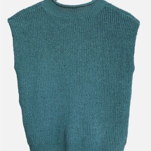 New In Dark Teal Sweater Vest Womens Size S